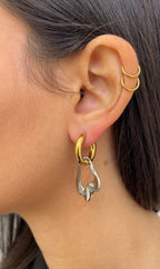 Boucles D'Oreilles Leave X Hoops