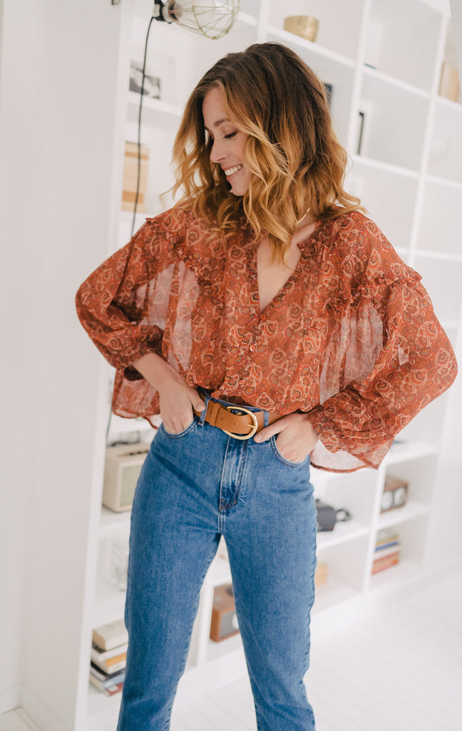 Blouse Violette Chama