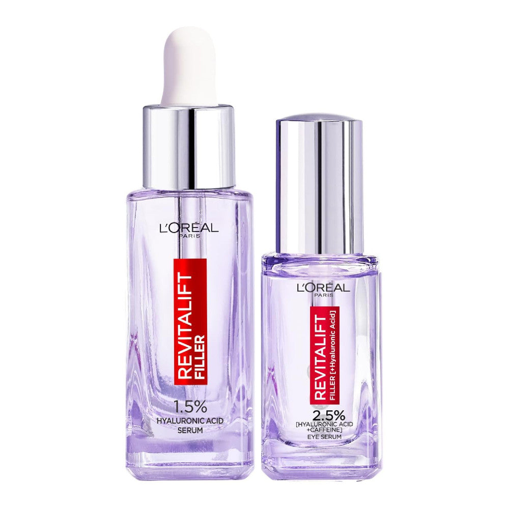 L'Oréal Paris - Routine Anti-Age Repulpante : Sérum Revitalift Filler Acide Hyaluronique Visage & Yeux