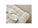 Everest - Canapé D'Angle Fixe - Tissu Chiné - Angle Droit - 10 Coussins