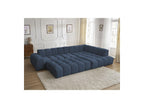 Everest - Canapé D'Angle Fixe - Tissu Chiné - Angle Droit - 10 Coussins