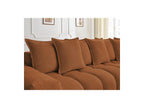 Everest - Canapé D'Angle Fixe - Tissu Chiné - Angle Droit - 10 Coussins