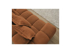 Everest - Canapé D'Angle Fixe - Tissu Chiné - Angle Droit - 10 Coussins