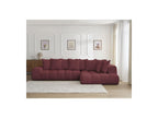 Everest - Canapé D'Angle Fixe - Tissu Chiné - Angle Droit - 10 Coussins