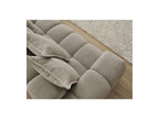 Everest - Canapé D'Angle Fixe - Tissu Chiné - Angle Droit - 10 Coussins