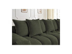 Everest - Canapé D'Angle Fixe - Tissu Chiné - Angle Droit - 10 Coussins