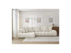 Everest - Canapé D'Angle Fixe - Tissu Chiné - Angle Gauche - 10 Coussins