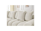 Everest - Canapé D'Angle Fixe - Tissu Chiné - Angle Gauche - 10 Coussins