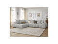 Everest - Canapé D'Angle Fixe - Tissu Chiné - Angle Gauche - 10 Coussins