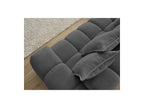 Everest - Canapé D'Angle Fixe - Tissu Chiné - Angle Gauche - 10 Coussins