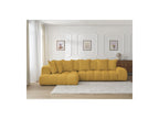 Everest - Canapé D'Angle Fixe - Tissu Chiné - Angle Gauche - 10 Coussins