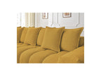 Everest - Canapé D'Angle Fixe - Tissu Chiné - Angle Gauche - 10 Coussins