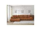 Everest - Canapé D'Angle Fixe - Tissu Chiné - Angle Gauche - 10 Coussins