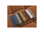Everest - Canapé D'Angle Fixe - Tissu Chiné - Angle Gauche - 10 Coussins