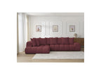 Everest - Canapé D'Angle Fixe - Tissu Chiné - Angle Gauche - 10 Coussins
