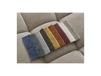 Everest - Canapé D'Angle Fixe - Tissu Chiné - Angle Gauche - 10 Coussins