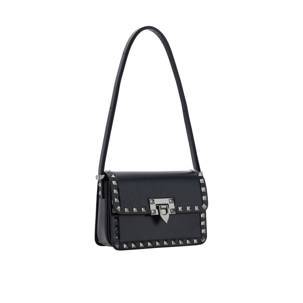 Valentino Garavani Rockstud Shoulder Bag - Black - Femme