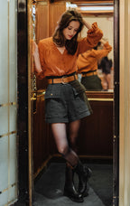 Blouse Alexia Pico Ocre