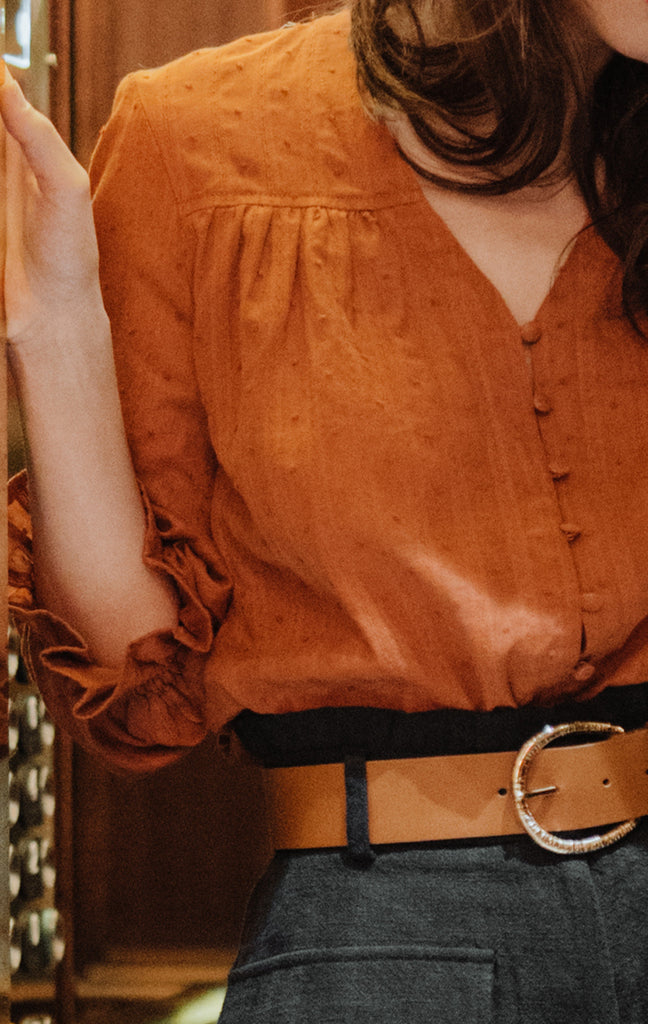 Blouse Alexia Pico Ocre