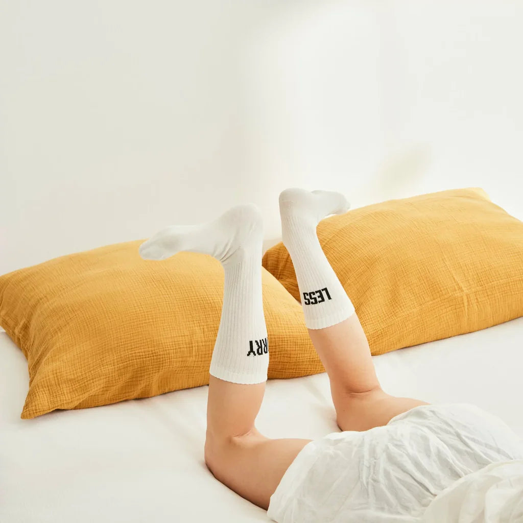 Draps Housse 100% Gaze De Coton - Blanc
