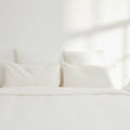 Taies D'Oreiller 100% Double Gaze De Coton - Blanc