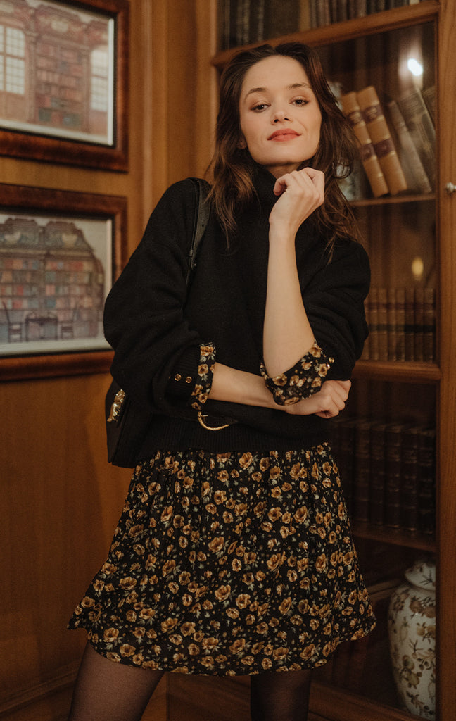 Robe Janette Ornée Ocre