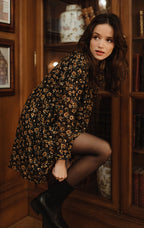 Robe Janette Ornée Ocre