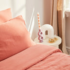 Draps Housse 100% Gaze De Coton - Rose