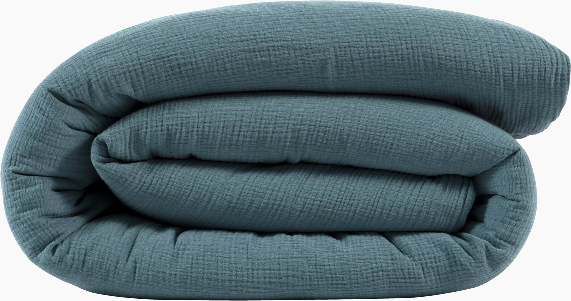 Housses De Couette 100% Gaze De Coton - Bleu