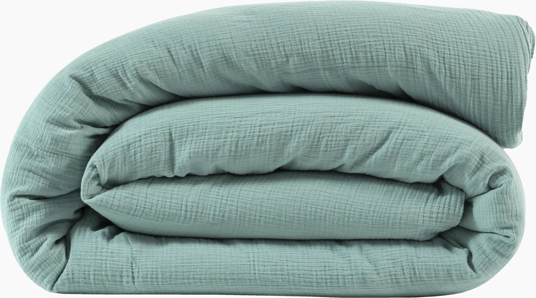 Housses De Couette 100% Gaze De Coton - Turquoise