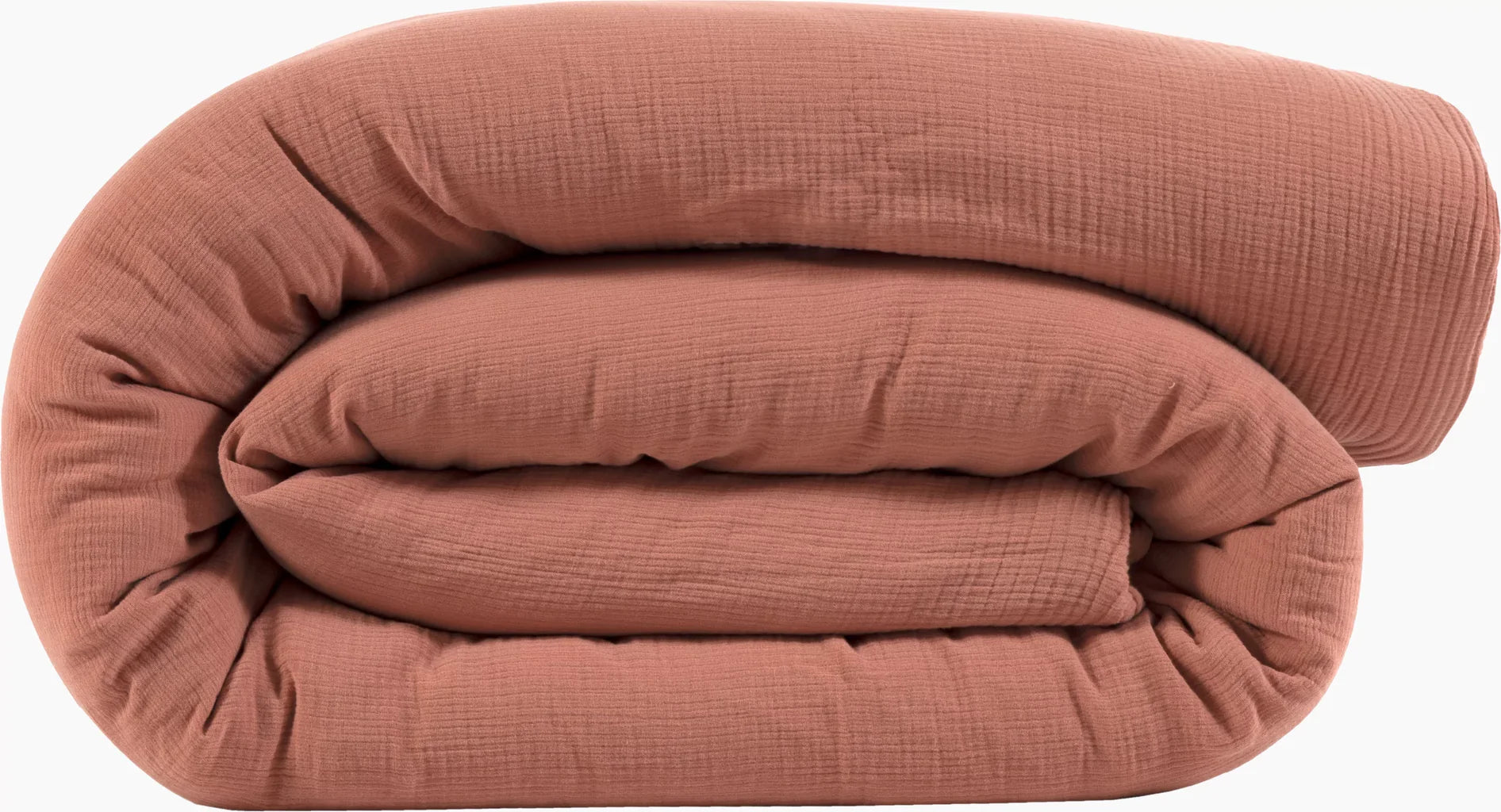 Housses De Couette 100% Gaze De Coton - Rose