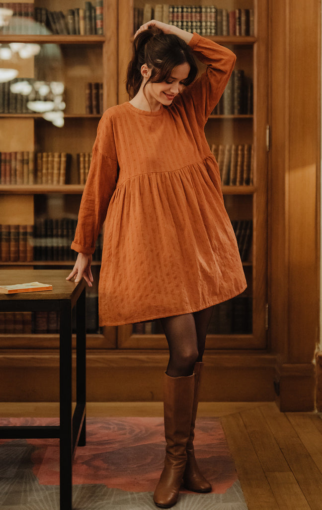 Robe Janette Pico Ocre