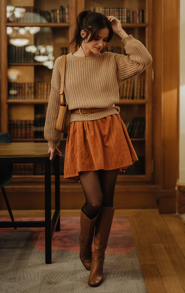 Robe Janette Pico Ocre