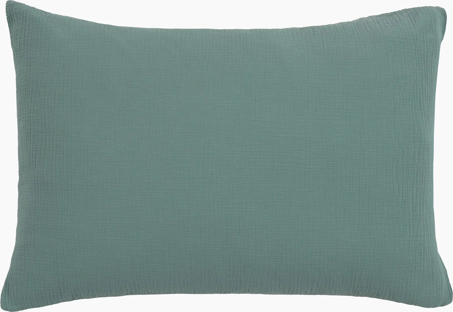 Taies D'Oreiller 100% Gaze De Coton - Turquoise