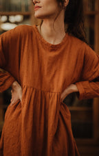 Robe Janette Pico Ocre