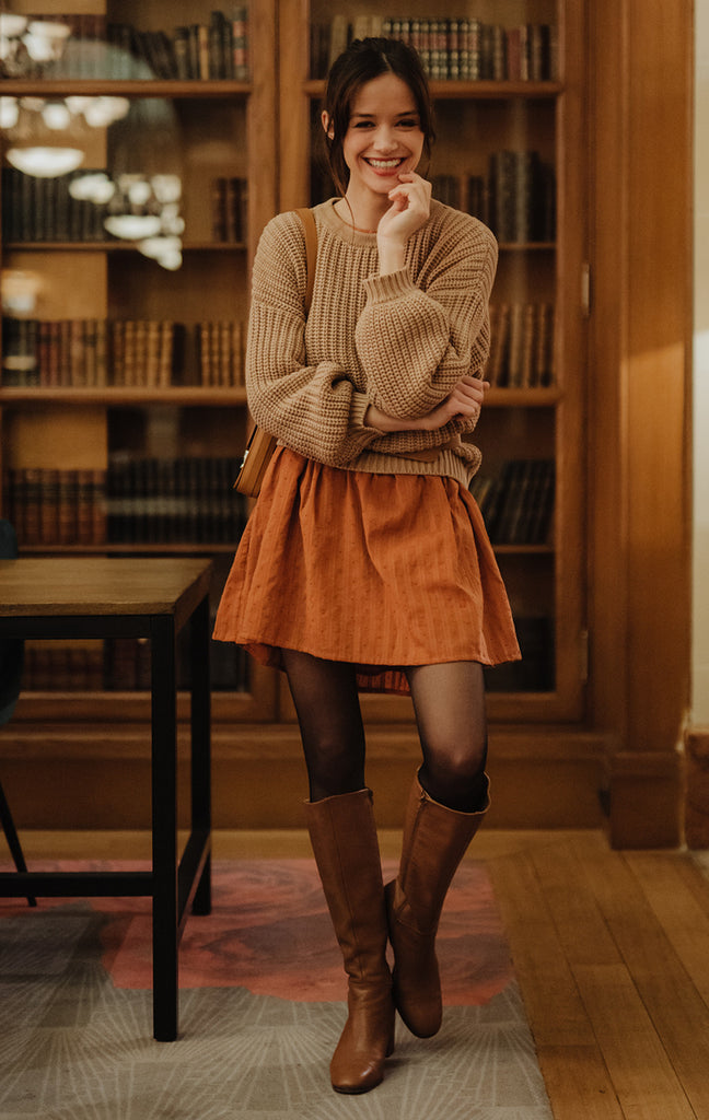 Robe Janette Pico Ocre