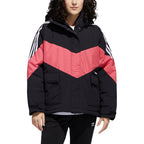 Adidas - Veste À Capuche Iconic Winter J Noir Et Vieux Rose - Femme