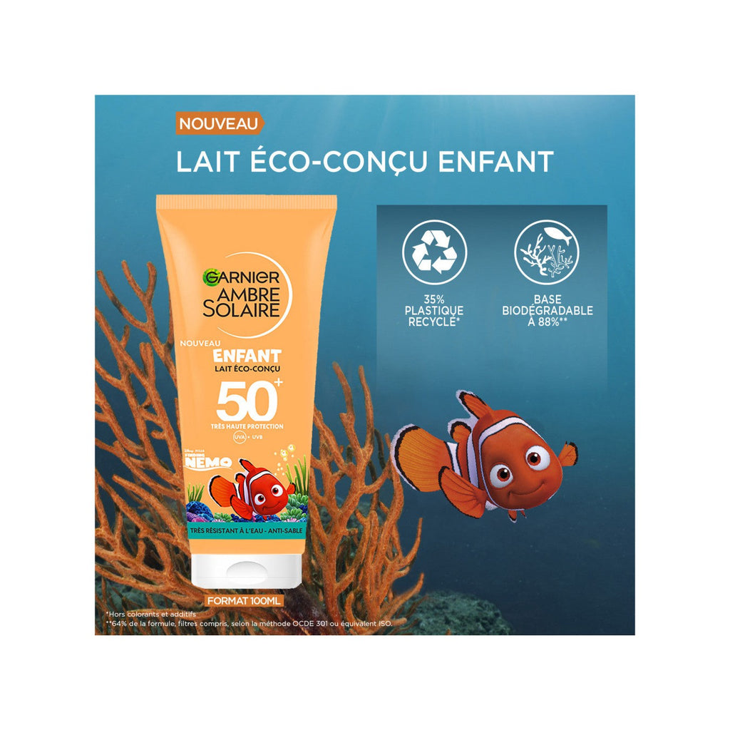 Ambre Solaire - Coffret Famille Responsable : Lait SPF50 + Lait KIDS SPF 50+