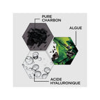 Coffret 5 Masques Tissu - Charbon Purifiant & Réducteur De Pores