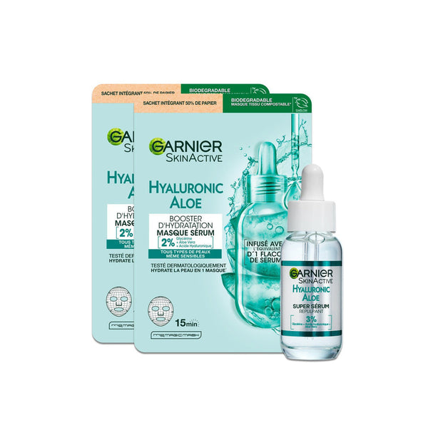 Routine Hydratante & Repulpante Enrichie En Acide Hyaluronique & Aloe Vera - Sérum Gel Repulpant Hyaluronic Aloe