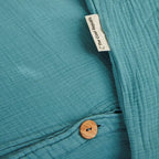 Housses De Couette 100% Gaze De Coton - Turquoise