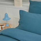 Housses De Couette 100% Gaze De Coton - Bleu