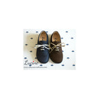 Chaussures Derbies Resistantes Enfant À Lacets Gabriel Bout Golf - Nubuck Bleu Marine - Mixte
