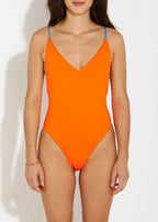 Maillot Une Pièce Diva - Fluorange