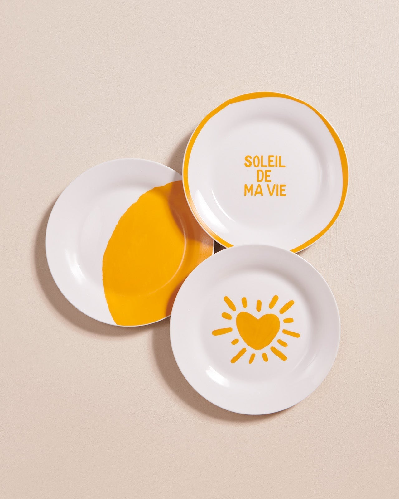 L'Assiette Grand Soleil En Porcelaine - 19 Cm