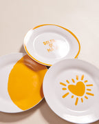 L'Assiette Grand Soleil En Porcelaine - 19 Cm
