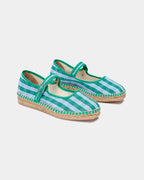 Espadrilles Peonia Cuadros Verdes