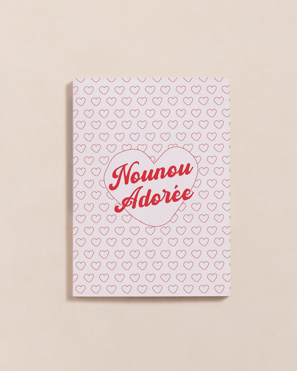 Le Carnet Nounou Adorée - Cœurs Rouges