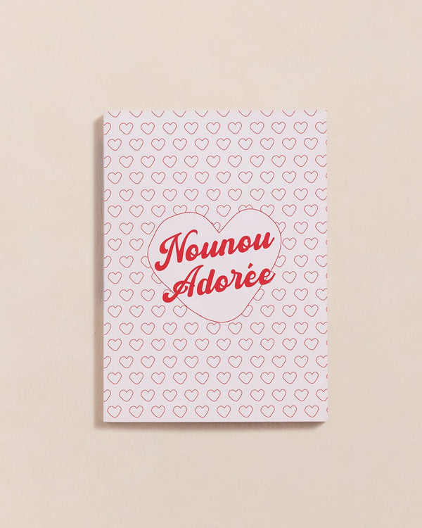 Le Carnet Nounou Adorée - Cœurs Rouges