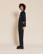 La Combipantalon Salomé En Coton Bio - Bleu Nuit